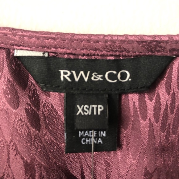 RW&CO short sleeve blouse XS - Picture 3 of 5